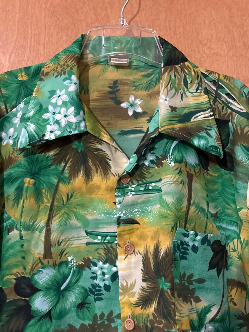 VINTAGE RARE FIND KMART Men’s Tropical Floral Short-Sleeve Shirt Size XL - Picture 4 of 14